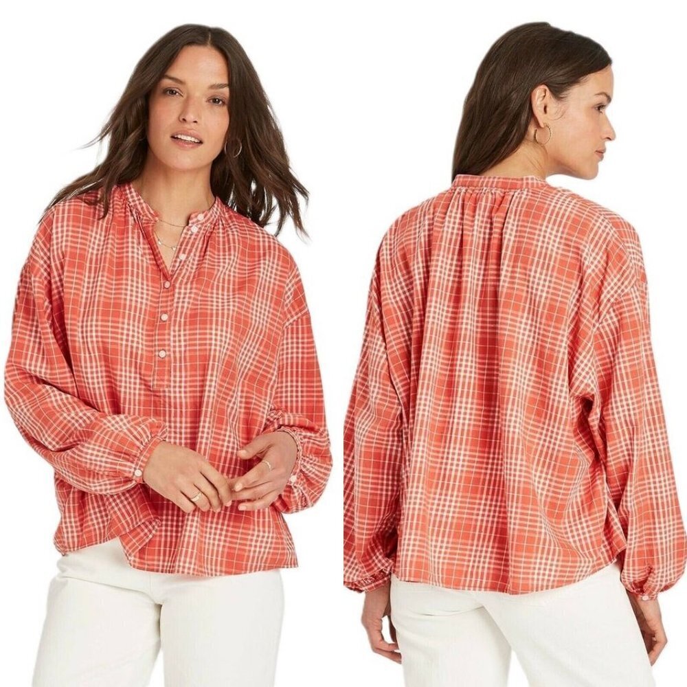 Universal Thread Balloon Long Sleeve Poet Top Size S